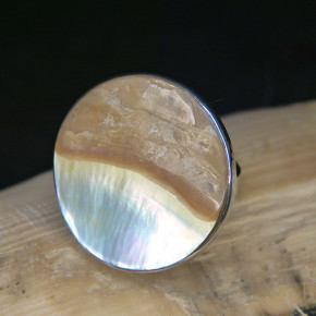 Silberring mit Perlmutt W18