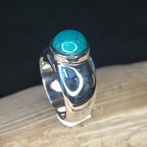 Silberring mit Türkis W18,8