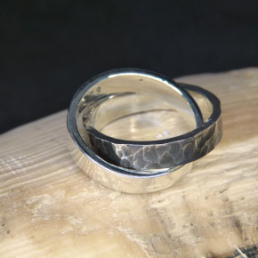 massive Silberringe Marke D'oz Größe 58 (Ø ca. 18,5 mm)