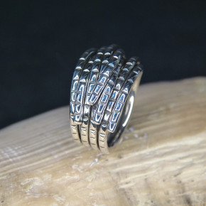 Silberring "gewickelt" W18,8