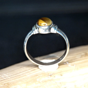 Silberring mit Tigerauge W18,5