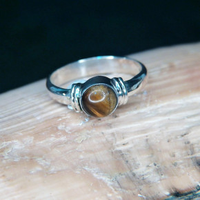 Silberring mit Tigerauge W18,5