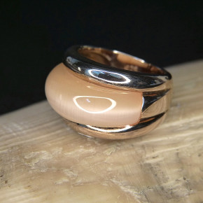 Silberring Rosè vergoldet W17,2