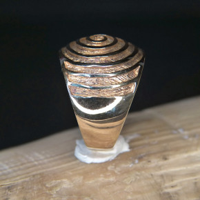 Silberring vergoldet "Spiralenmotiv" W17,8