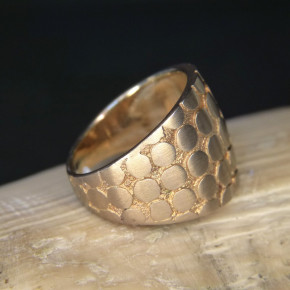 Silberring vergoldet W19,1