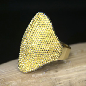 auffälliger Silberring vergoldet W20,4