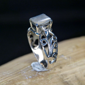 Silberring mit Mondstein W18