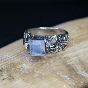 Silberring mit Mondstein W18