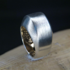 Silberring mattiert W18