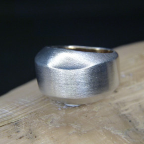 Silberring mattiert W18