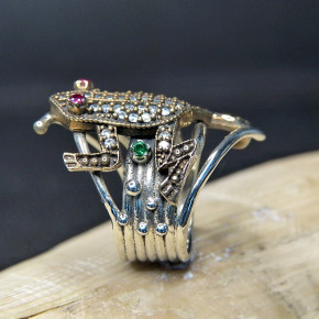 Silberring Motiv "Frosch" W17,5