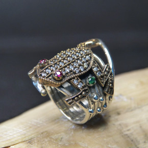 Silberring Motiv "Frosch" W17,5