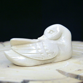 Ente aus Mammutelfenbein