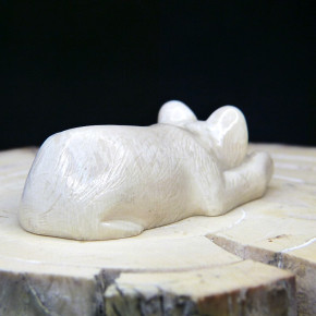 schlafendes Löwenbaby aus Mammut