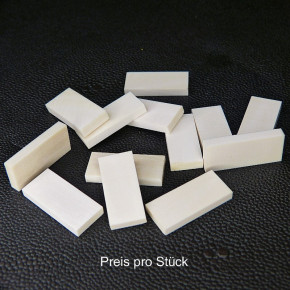 Zuschnitt Mammut-Elfenbein ca. 27/29x12/13x3,7-4mm