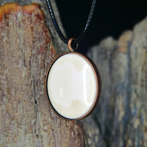 Kupferanhänger mit hellem Mammut