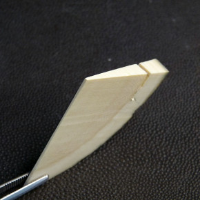 Keilscheibe aus Mammut ca. 55 x 40 x 7,3 - 1mm