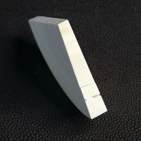 Keilscheibe aus hellem Mammut ca. 42 x 41 x 8 - 5mm