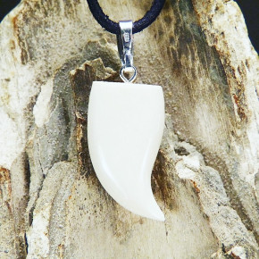 Zahn-/Krallenanhänger aus hellem Mammut